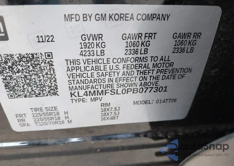 2023 Buick Encore Gx Essence Fwd from USA, damaged, VIN KL4MMFSL0PB077301